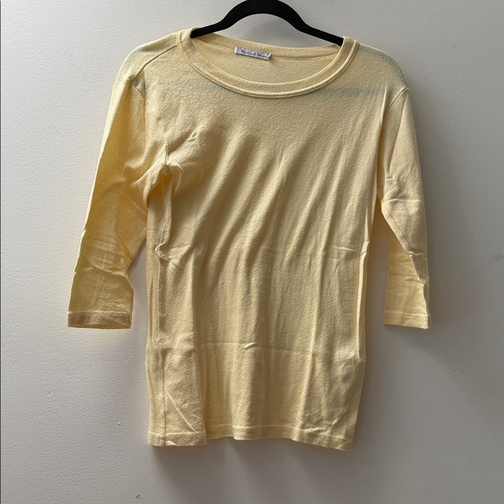 Michael Stars Soft Yellow Knitwear